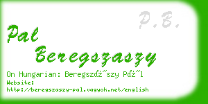 pal beregszaszy business card